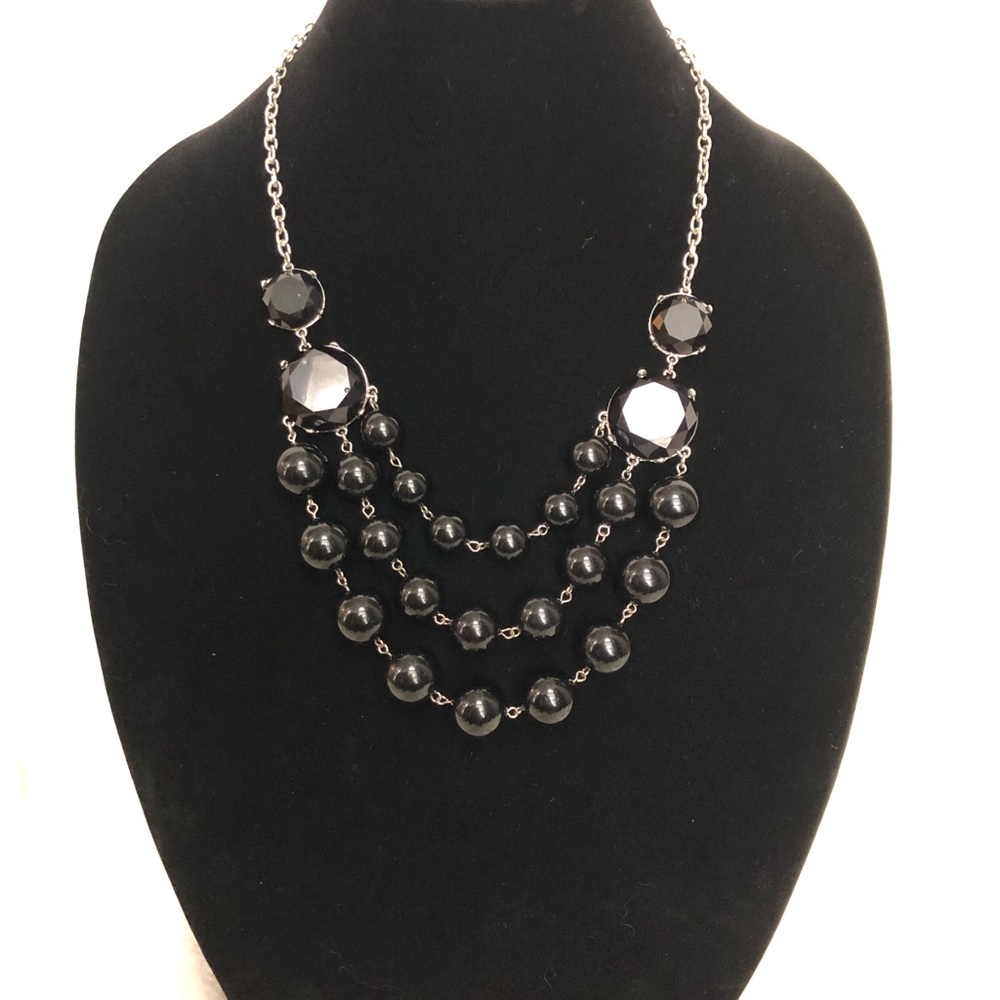 Black and silver necklace